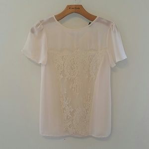 Cream & Lace Blouse